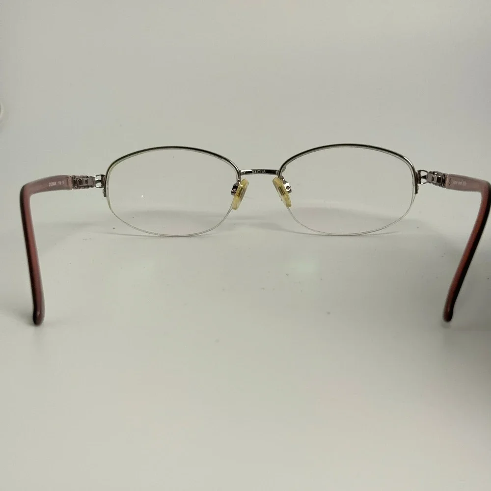 Sophia Loren Zyloware M259 Rose Gold Semi Rimless Oval Eyeglass Frames 54-18-135